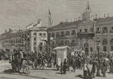 Opening of the Spanish Courts on February 15, 1878, Madrid, Spain, 1878. Creator: Alejandro Ferrant y Fischermans