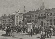 Opening of the Spanish Courts on February 15, 1878, Madrid, Spain, 1878. Creator: Alejandro Ferrant y Fischermans