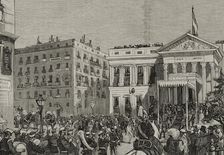 Opening of the Spanish Courts on February 15, 1878, Madrid, Spain, 1878. Creator: Alejandro Ferrant y Fischermans