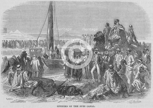 'Opening of the Suez Canal', 1869, (c1871).  Creator: Martin.