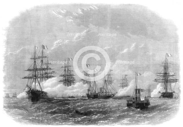 Opening of the Suez Canal, Egypt, 1869. Artist: Unknown