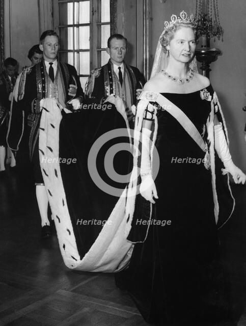 Opening of the Swedish Riksdag (Parliament), Stockholm, Sweden, 1957. Artist: Unknown