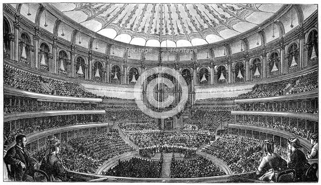 Opening of the Royal Albert Hall, London, 29 March 1871, (1900). Artist: Unknown
