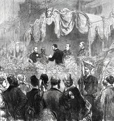 Opening of the Royal Aquarium and Summer and Winter Garden, Westminster...1876. Creator: C. R.