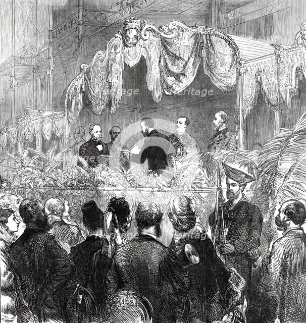Opening of the Royal Aquarium and Summer and Winter Garden, Westminster...1876. Creator: C. R..