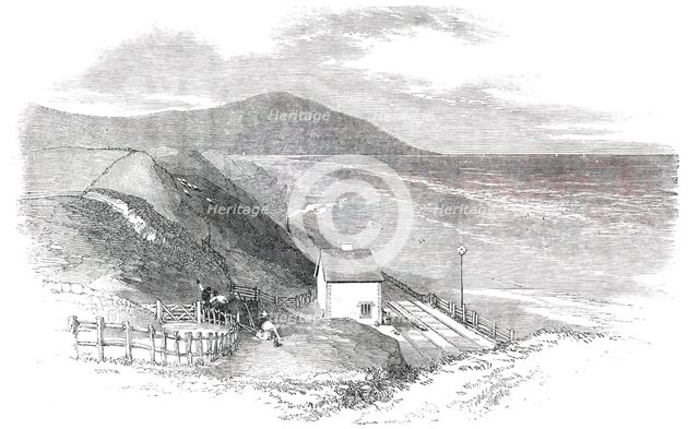 Opening of the Whitehaven and Furness Junction Railway - Braestones Station, 1850. Creator: Smyth.