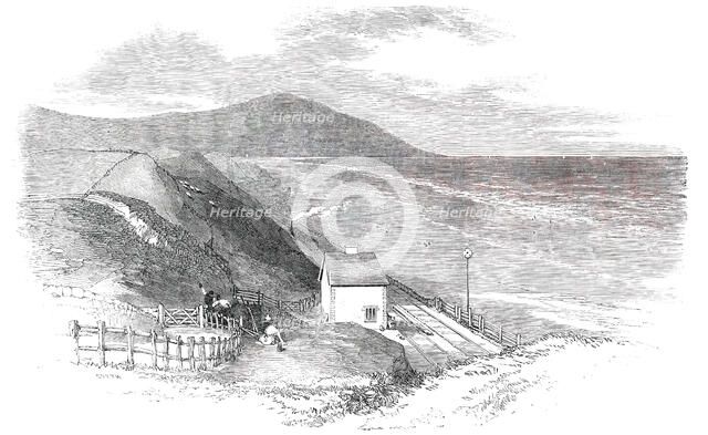 Opening of the Whitehaven and Furness Junction Railway - Braestones Station, 1850. Creator: Smyth.