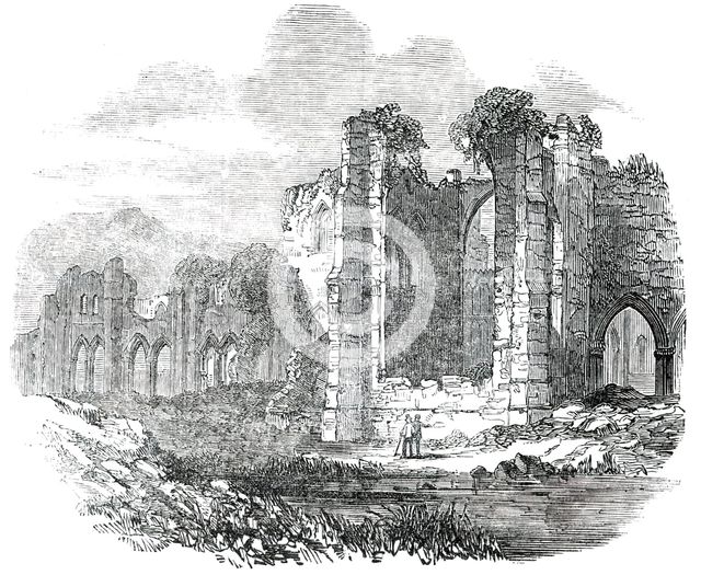 Opening of the Whitehaven and Furness Junction Railway - Furness Abbey, 1850. Creator: Unknown.