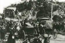 Opening of the tram service to The Spit, 1900. Creator: Unknown