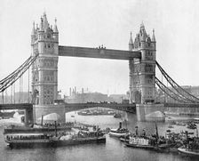 Opening of Tower Bridge, Stepney, Tower Hamlets, London, 1894. Creator: Unknown