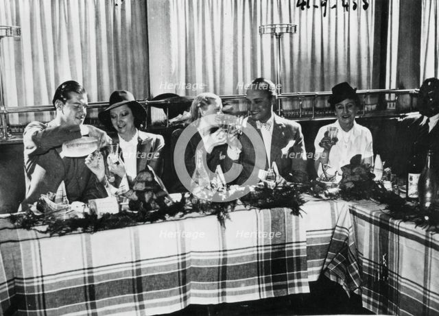 Opening of a restaurant by popular French singers, Paris, September 1941. Artist: Unknown