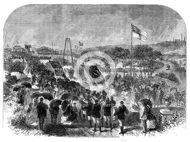 Opening of Alexandra Park at Oldham, 1865. Creator: Unknown.