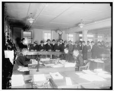 Opening of bids, Navy Dept. Bureau of Accts, between 1910 and 1920. Creator: Harris & Ewing