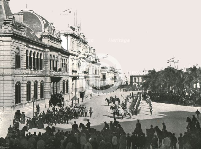 Opening of Congress, Buenos Aires, Argentina, 1895.  Creator: Enrique Carlos Moody.
