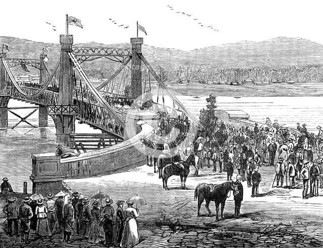Opening of Fitzroy Bridge, Rockhampton, Queensland, 1881. Creator: Unknown.