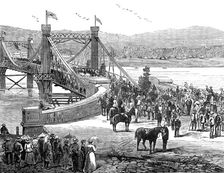 Opening of Fitzroy Bridge, Rockhampton, Queensland, 1881. Creator: Unknown