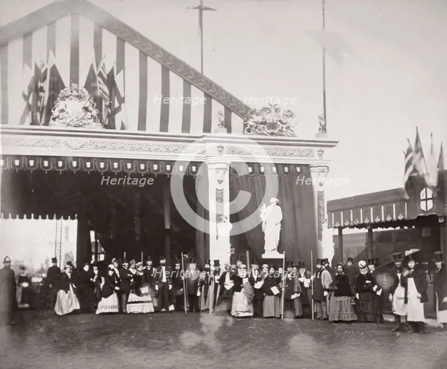 Opening of Holborn Viaduct, City of London, 1869. Artist: Henry Dixon