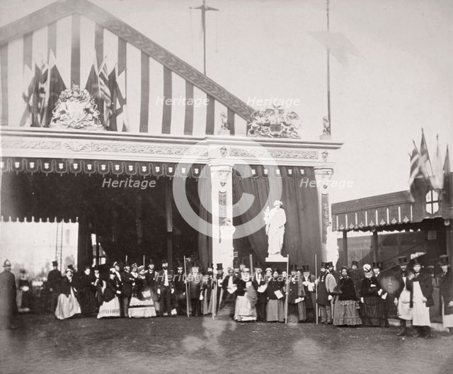 Opening of Holborn Viaduct, City of London, 1869. Artist: Henry Dixon