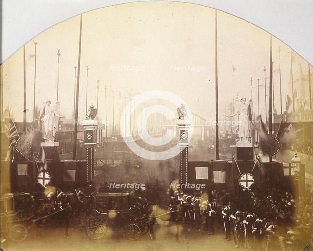 Opening of Holborn Viaduct, Holborn, London, 1869. Artist: Henry Dixon