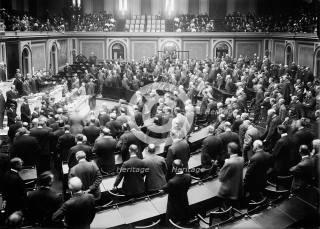 Opening of Last Session of 62nd U.S. Congress, December 2, 1912. Creator: Harris & Ewing.