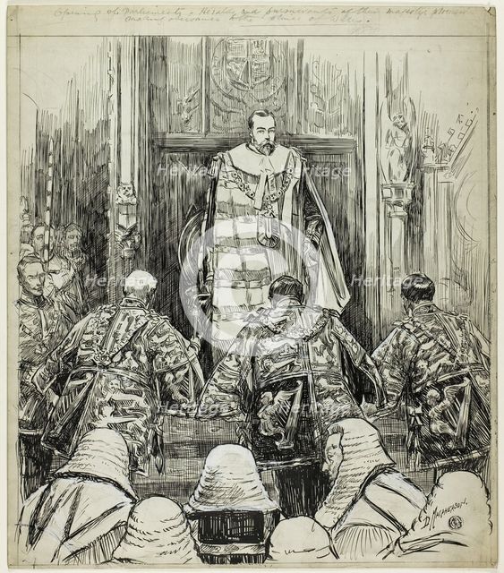 Opening of Parliament under Edward VII, c. 1904. Creator: Douglas Macpherson.