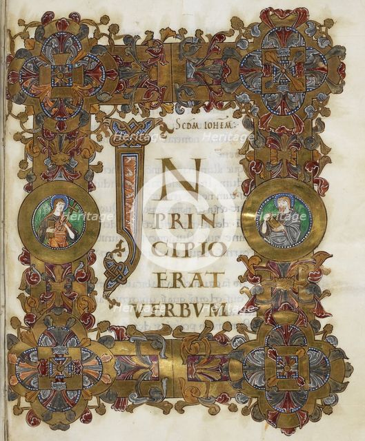 Opening of St Johns Gospell, c1020. Creator: Unknown.