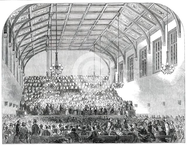 Opening of St. Martin's Hall, Long-Acre, 1850. Creator: Unknown.
