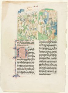 Opening Pages from Valerius Maximus's Facta et dicta memorabilia, c. 1476. Creator: Unknown