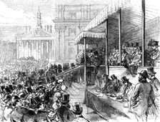 Opening Queen Victoria-Street, City, 1871. Creator: Unknown