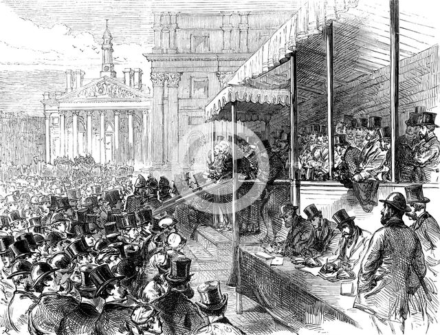 Opening Queen Victoria-Street, City, 1871. Creator: Unknown.