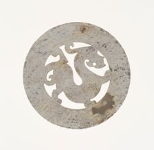Openwork Jade Bi, Western Han dynasty (206 B.C.-A.D. 9). Creator: Unknown