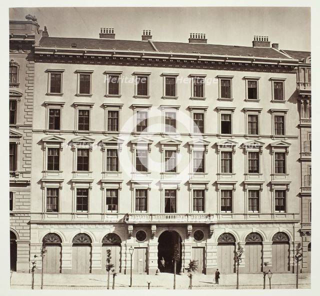 Opern Ring No. 8, Zinshaus des Herrn A. Zinner, 1860s. Creator: Unknown.