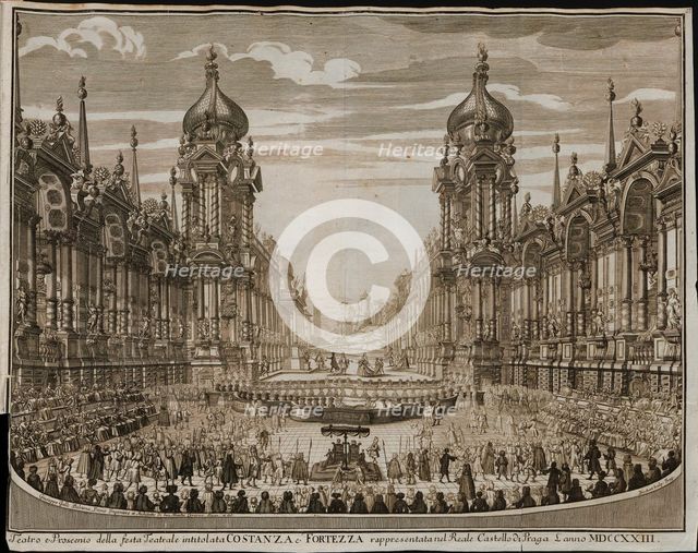 Opera Costanza e fortezza in the Prague Castle on August 28, 1723 to celebrate the coronation of Cha