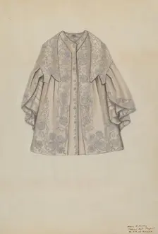 Opera Cloak, c. 1938. Creator: Mary E Humes