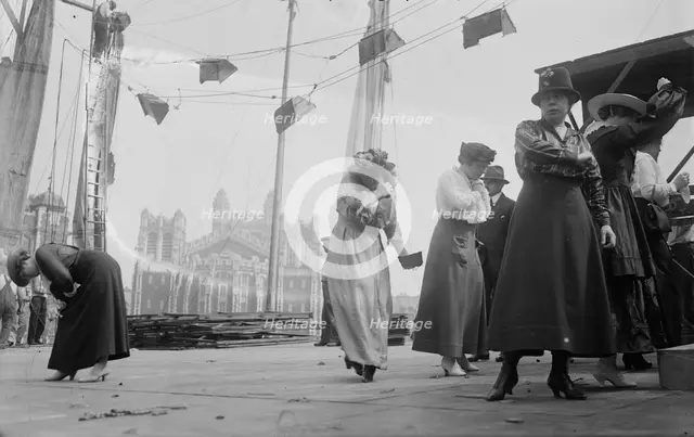 Opera artists at stadium, 1916. Creator: Bain News Service.