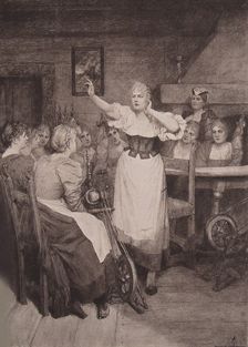 Opera Der fliegende Holländer (The Flying Dutchman) by Richard Wagner, II Act, 1894