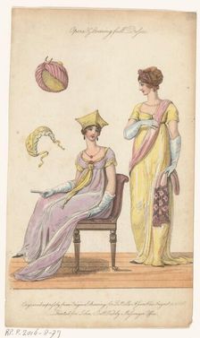 Opera & Evening Full Dresses, "La Belle Assemblee", August 1 1806. Creator: Anon