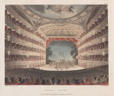 Opera House, March 1, 1809., March 1, 1809. Creator: Joseph Constantine Stadler