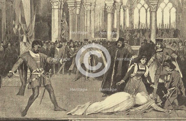 Opera Otello by Giuseppe Verdi at the Mariinsky Theatre in Saint Petersburg, November 26, 1887, 1887
