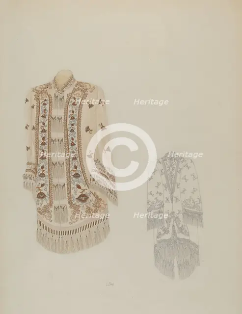 Opera Shoulder Wrap, c. 1937. Creator: Joseph L. Boyd.