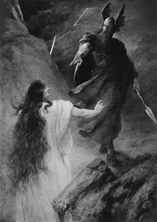 Opera Siegfried by Richard Wagner, III Act, 1894