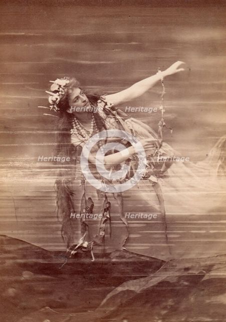 Opera singer Lilli Lehmann (1848-1929) as Woglinde in opera Das Rheingold by Richard Wagner. Bayreut