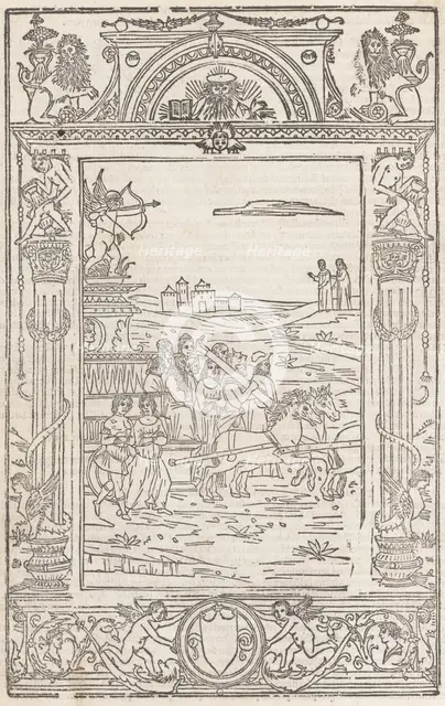 Opera..Triumphi, Soneti, & Canzone.., February 15, 1508. Creator: Pico Master.