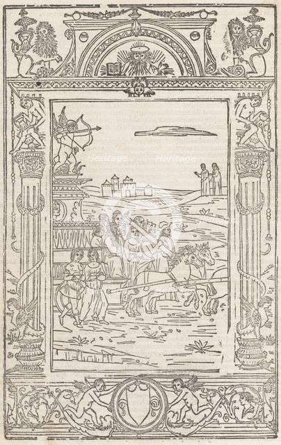 Opera..Triumphi, Soneti, & Canzone.., February 15, 1508. Creator: Pico Master.
