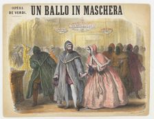 Opera Un Ballo in maschera by Giuseppe Verdi, Paris, Théâtre Italien, 1861