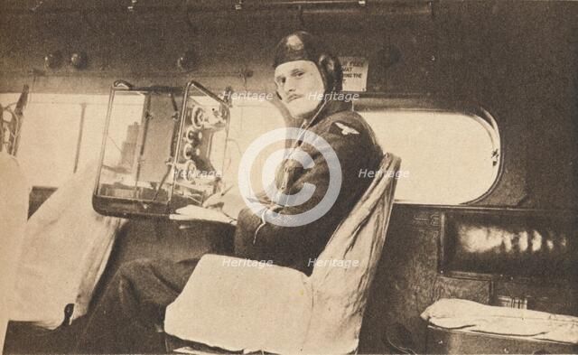 Operating a Portable Wireless Outstation, 1940. Artist: Unknown