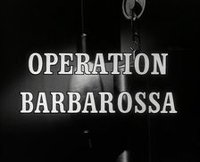 Operation Barbarossa - title card, 1941. Creator: British Pathe Ltd