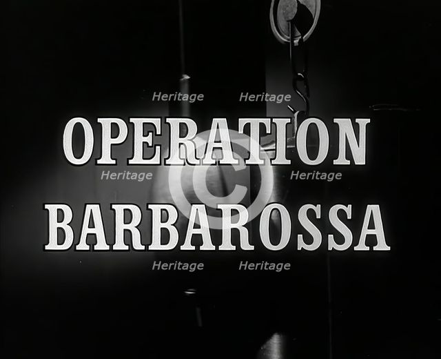 Operation Barbarossa - title card, 1941.  Creator: British Pathe Ltd.