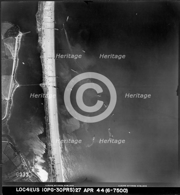 Operation Tiger, Slapton Sands, Devon, 27 April 1944. Artist: USAAF Photographer.