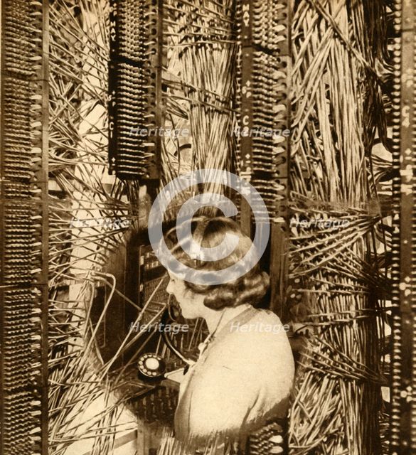 'Operator on the Mayfair Exchange', 1932, (1933).  Creator: Unknown.